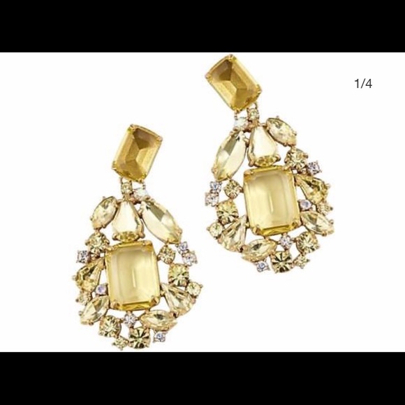 J. Crew Jewelry - NWT J Crew Glass bead earrings. Color: citrus.